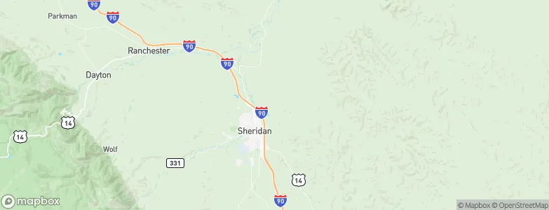 Sheridan, United States Map