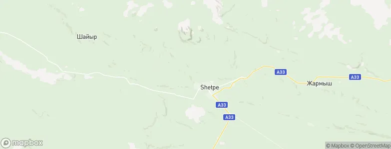 Shetpe, Kazakhstan Map
