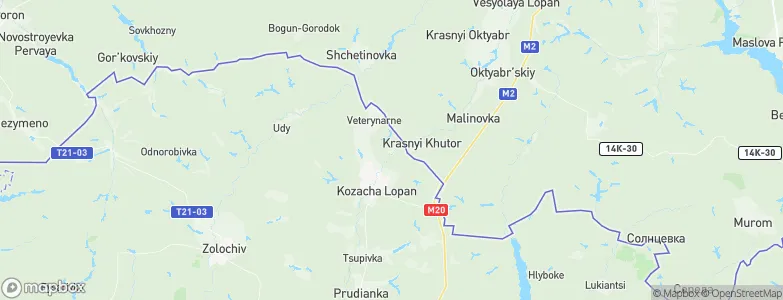 Shevchenka, Ukraine Map