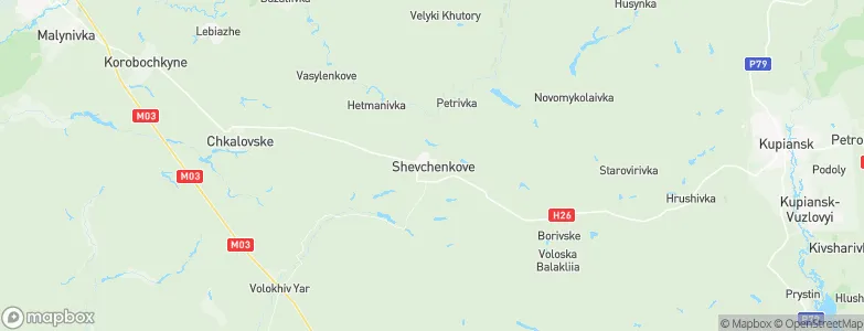 Shevchenkove, Ukraine Map