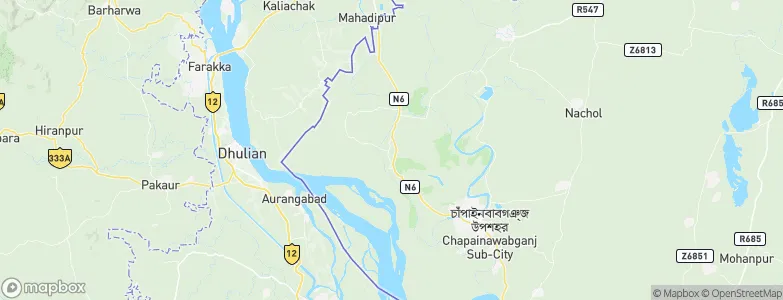 Shibganj, Bangladesh Map