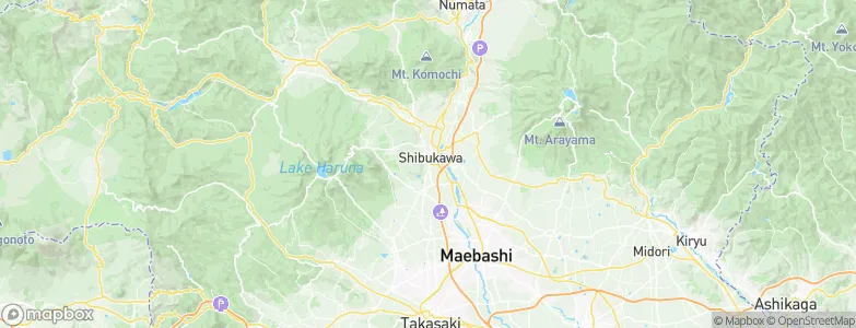 Shibukawa, Japan Map