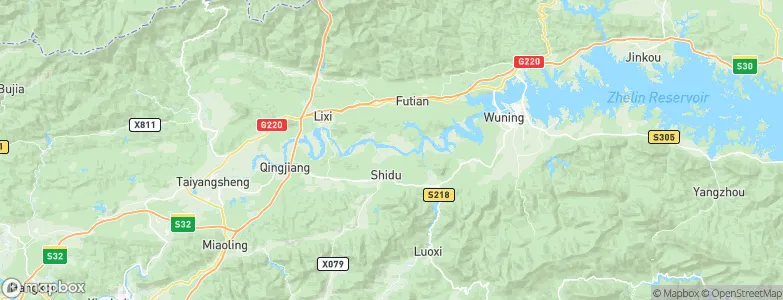 Shidu, China Map