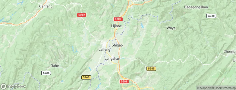 Shigaoshan, China Map