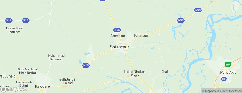 Shikarpur, Pakistan Map