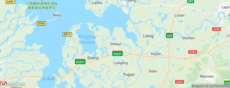 Shikou, China Map