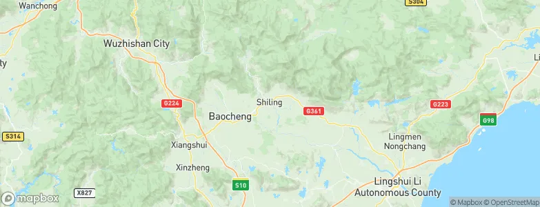 Shiling, China Map