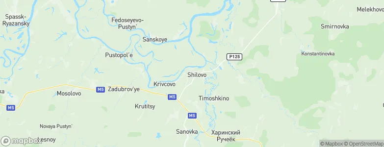 Shilovo, Russia Map