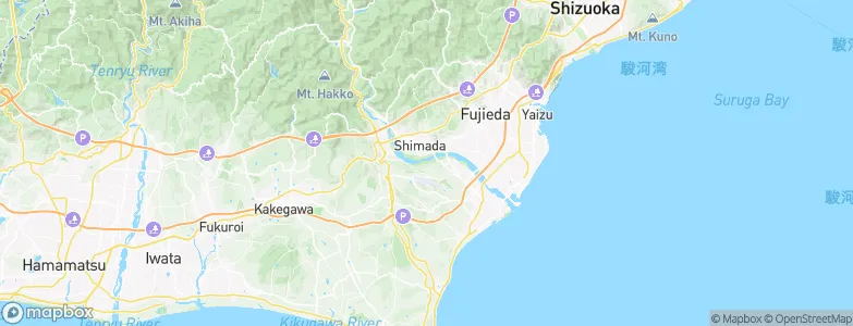 Shimada, Japan Map