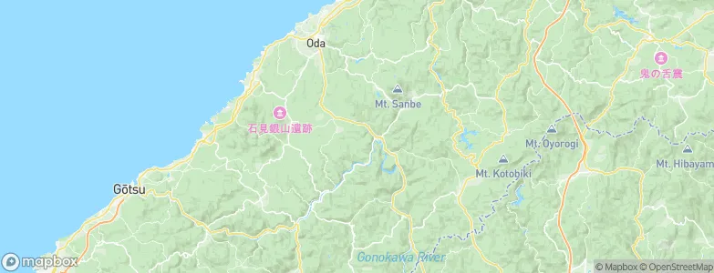 Shimane, Japan Map