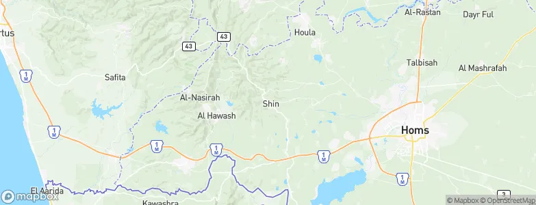 Shīn, Syria Map