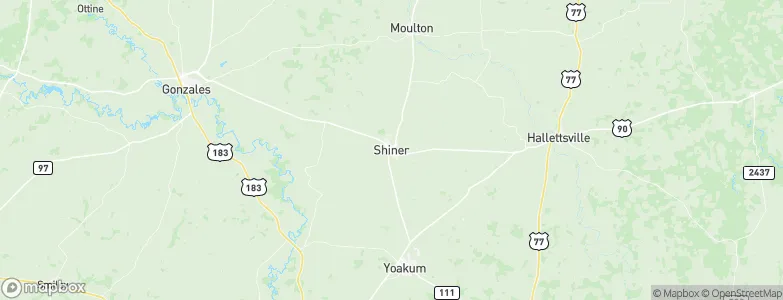 Shiner, United States Map