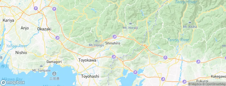 Shinshiro, Japan Map