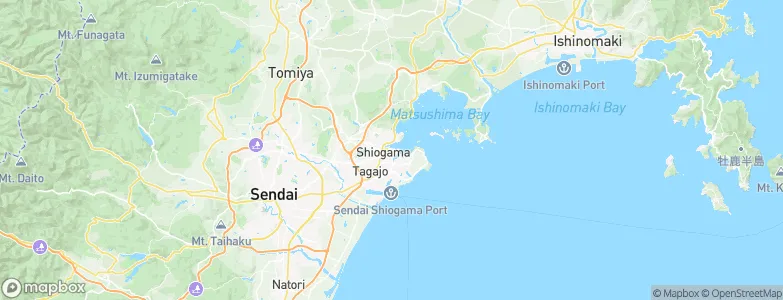 Shiogama, Japan Map