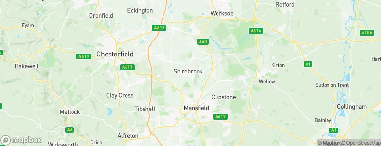 Shirebrook, United Kingdom Map