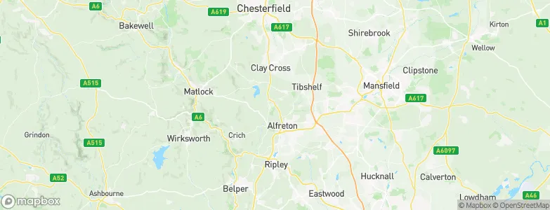 Shirland, United Kingdom Map