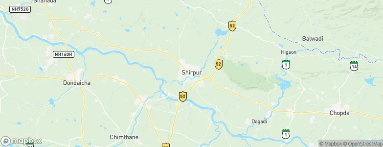 Shirpur, India Map