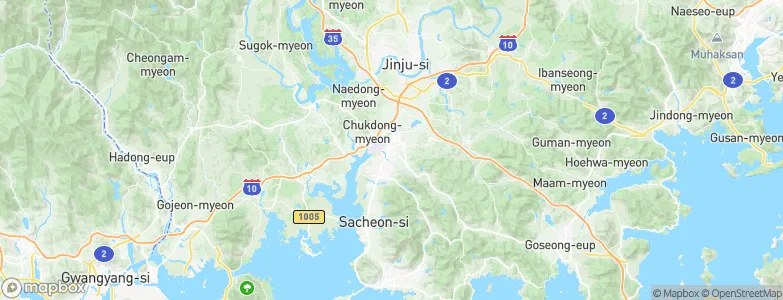 Shisen, South Korea Map