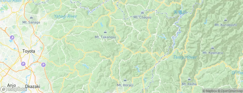 Shitara, Japan Map