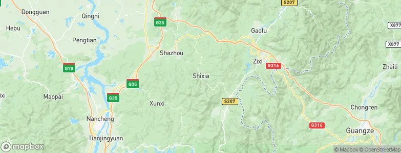 Shixia, China Map