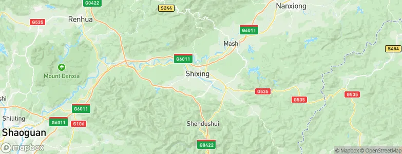 Shixing, China Map