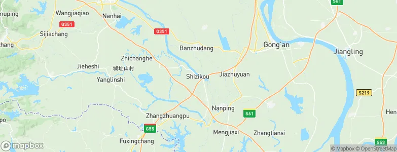 Shizikou, China Map