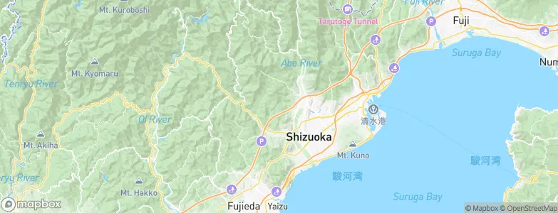 Shizuoka, Japan Map