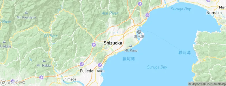 Shizuoka, Japan Map