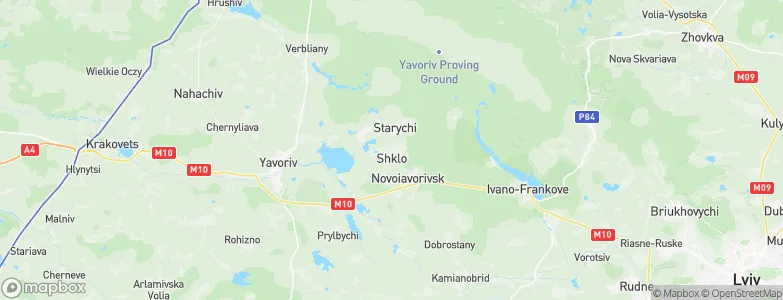 Shklo, Ukraine Map