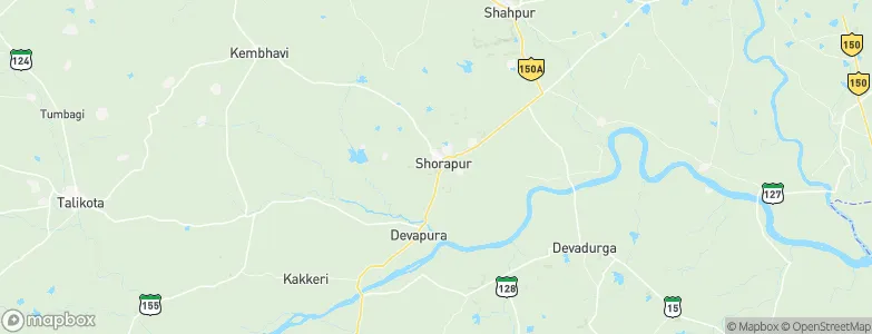 Shorāpur, India Map
