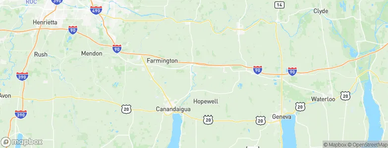 Shortsville, United States Map