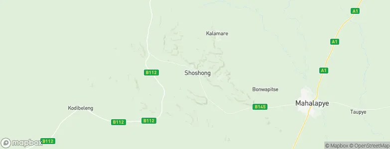 Shoshong, Botswana Map