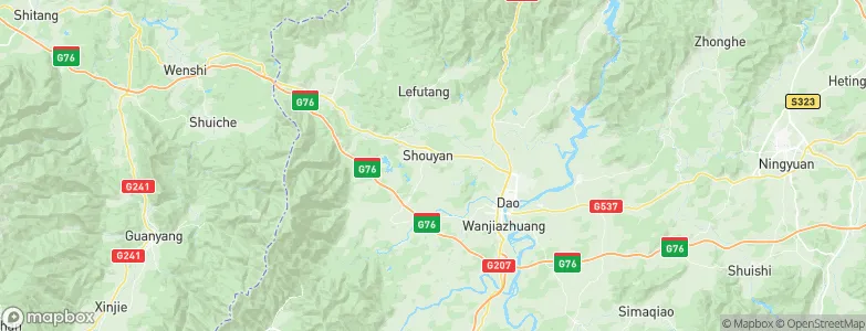 Shouyan, China Map