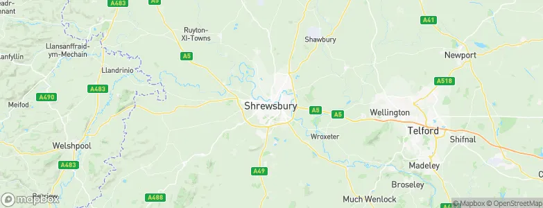 Shrewsbury, United Kingdom Map