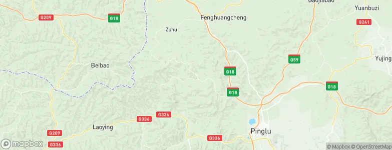 Shuangnian, China Map