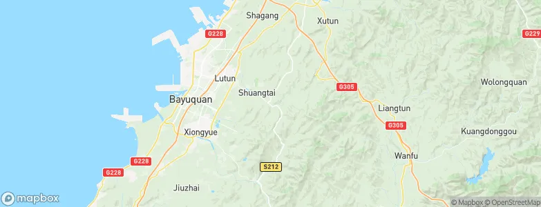 Shuangtai, China Map