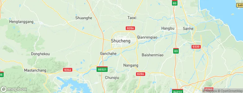 Shucheng Chengguanzhen, China Map