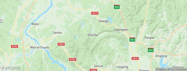 Shuicha, China Map