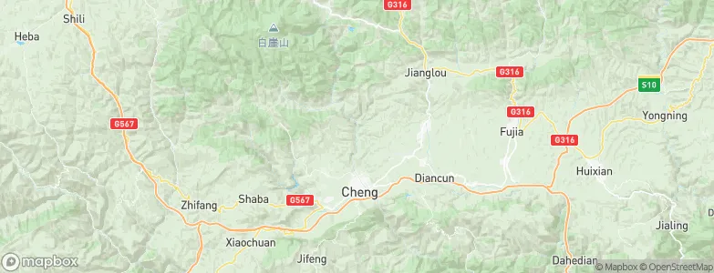Shuiquan, China Map