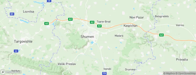 Shumen, Bulgaria Map