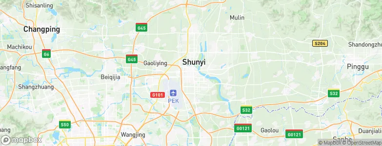 Shunyi, China Map