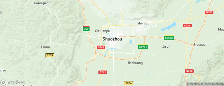 Shuozhou, China Map