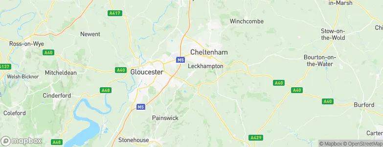 Shurdington, United Kingdom Map