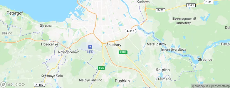Shushary, Russia Map