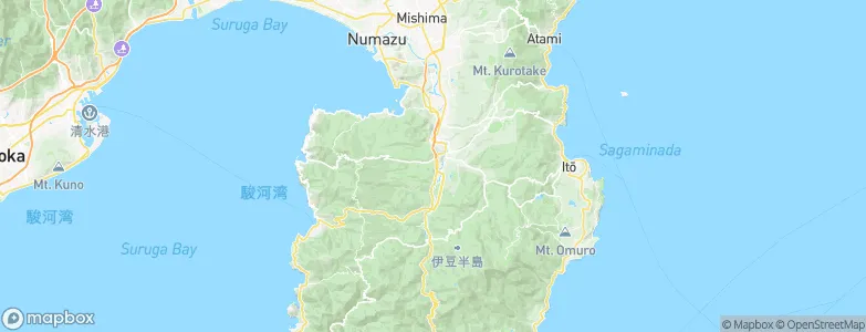Shuzenji, Japan Map
