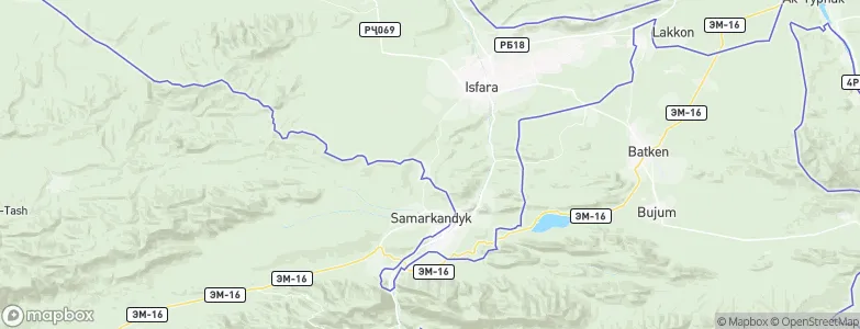 Shŭrob, Tajikistan Map