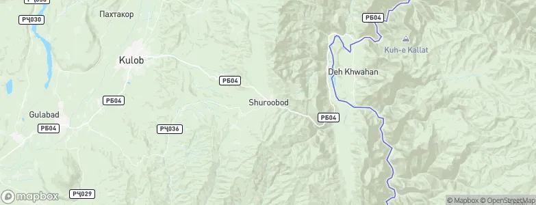 Shŭrobod, Tajikistan Map