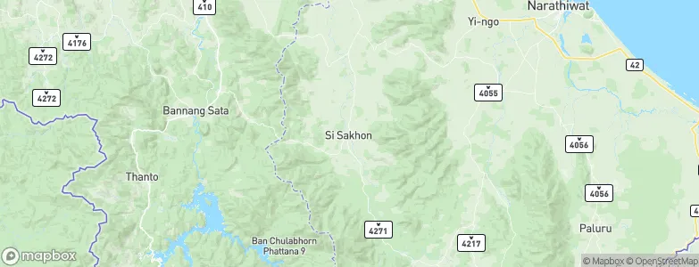 Si Sakhon, Thailand Map