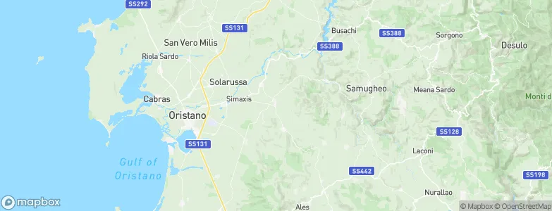 Siamanna, Italy Map