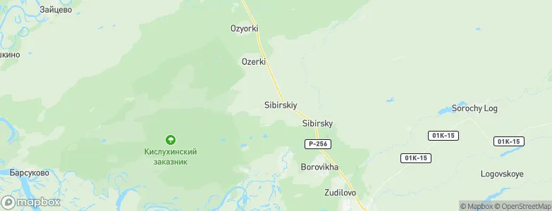 Sibirskoye, Russia Map